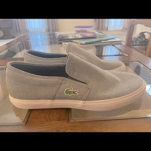 Mens Lacoste Slip On Boat Shoes